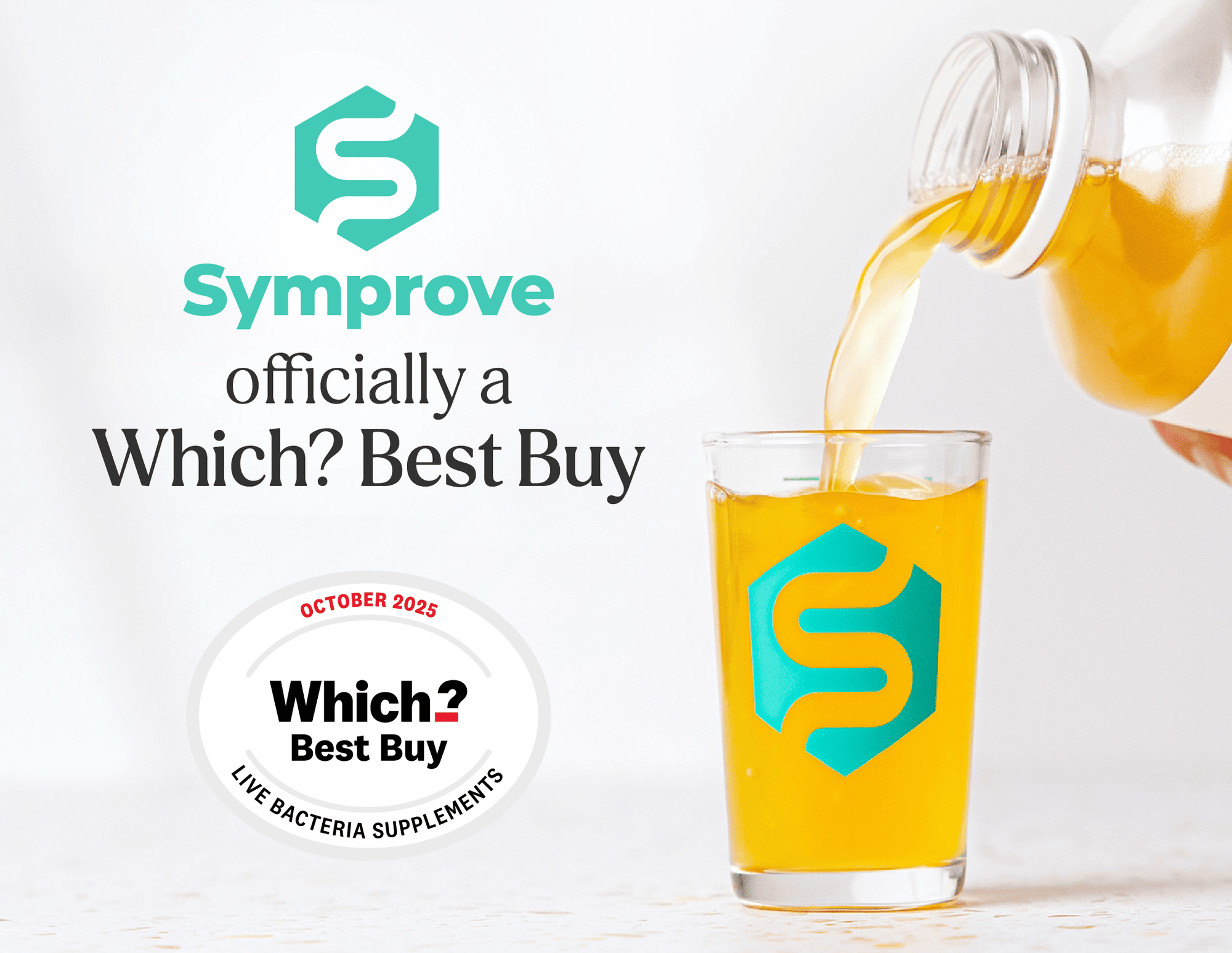 We're proud to announce Symprove has been awarded Which? Best Buy Live Bacteria Supplement