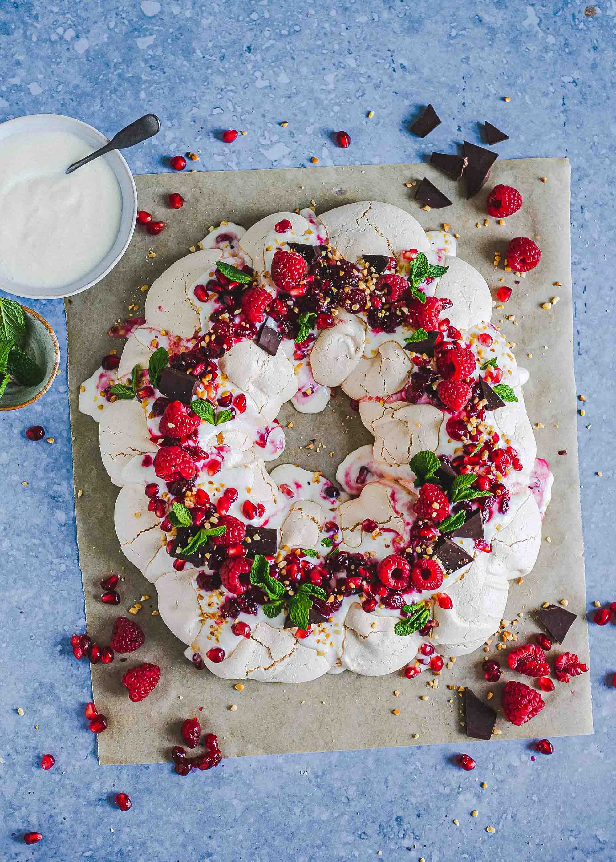 Christmas Meringue Wreath