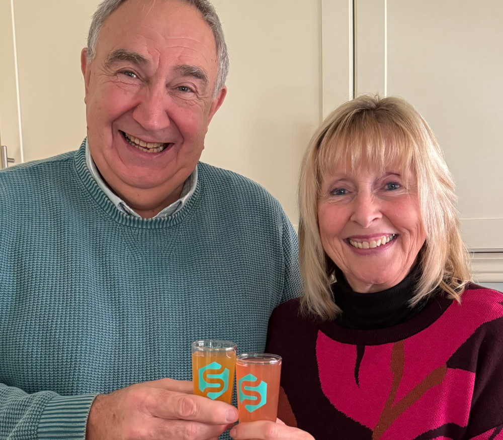 Andy and Mike Turner with their Symprove shots