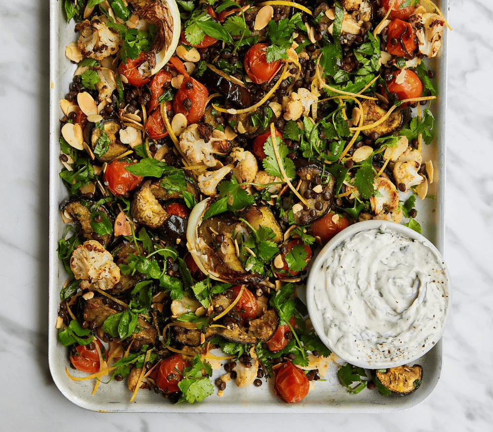 Cauliflower traybake