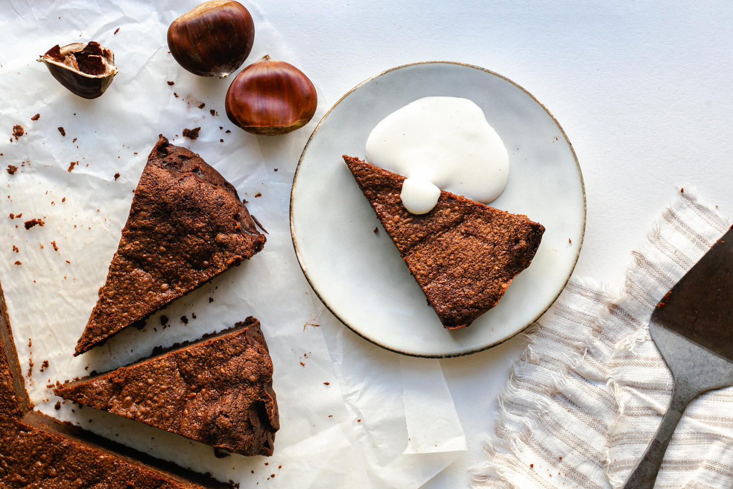 Chestnut and chocolate torte