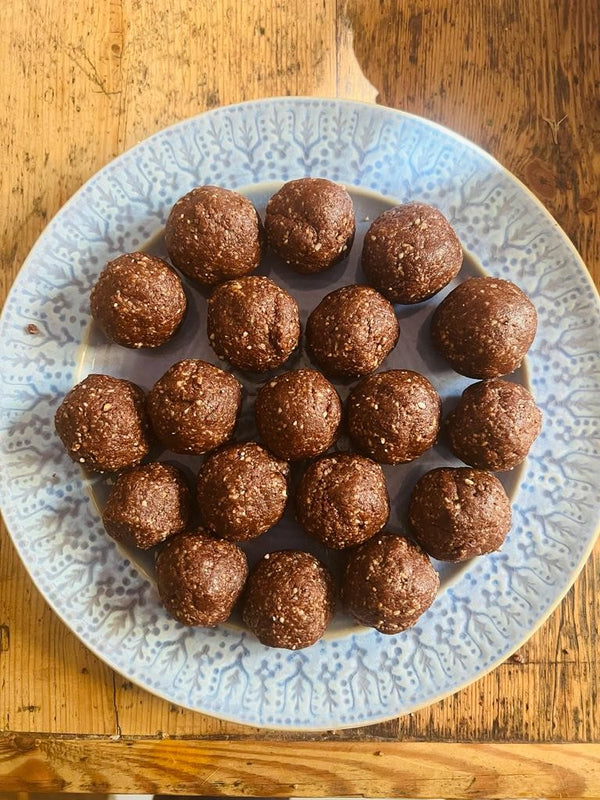 pecan brownie balls