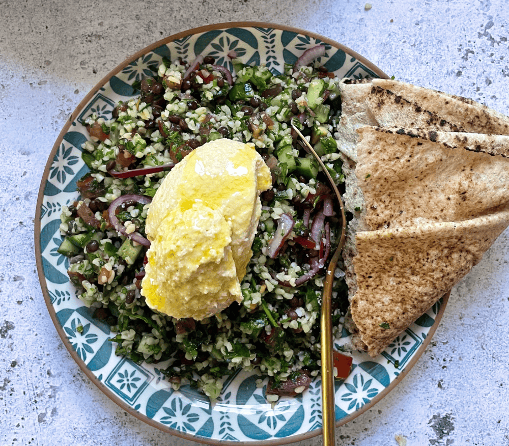 Lentil tabbouleh by Laura Tilt
