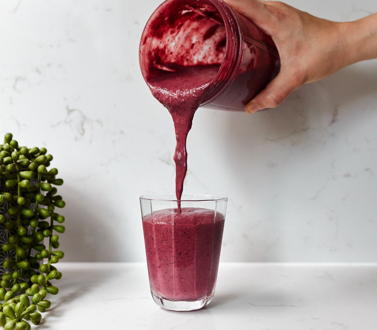 Avocado, Date and Berry Smoothie by Deliciously Ella