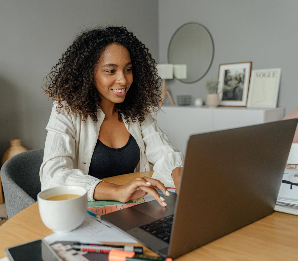 smiling-person-researches-probiotics-and-poo