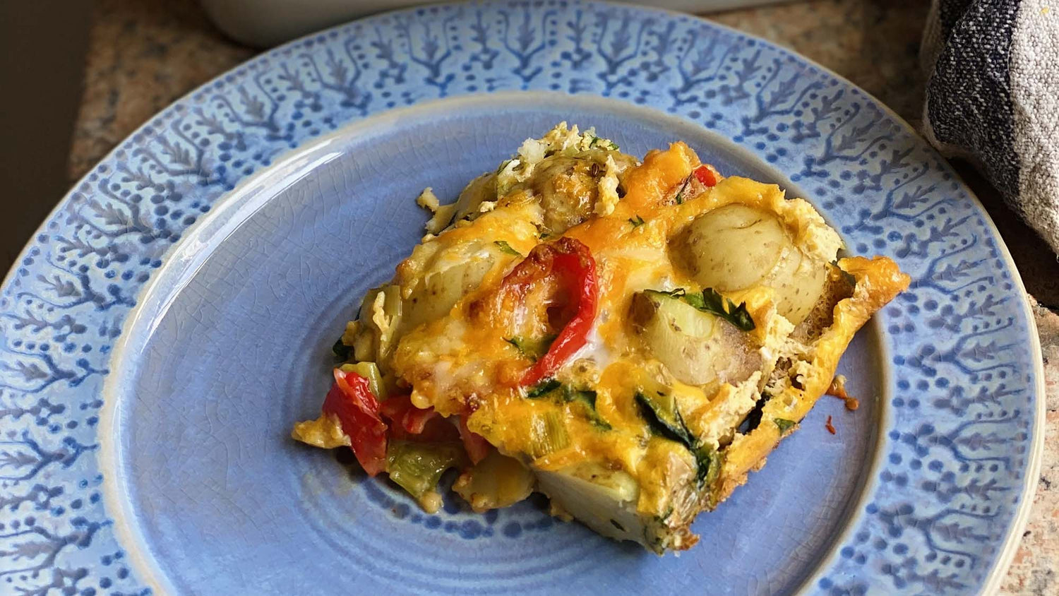 Roasted Mediterranean Vegetable Frittata