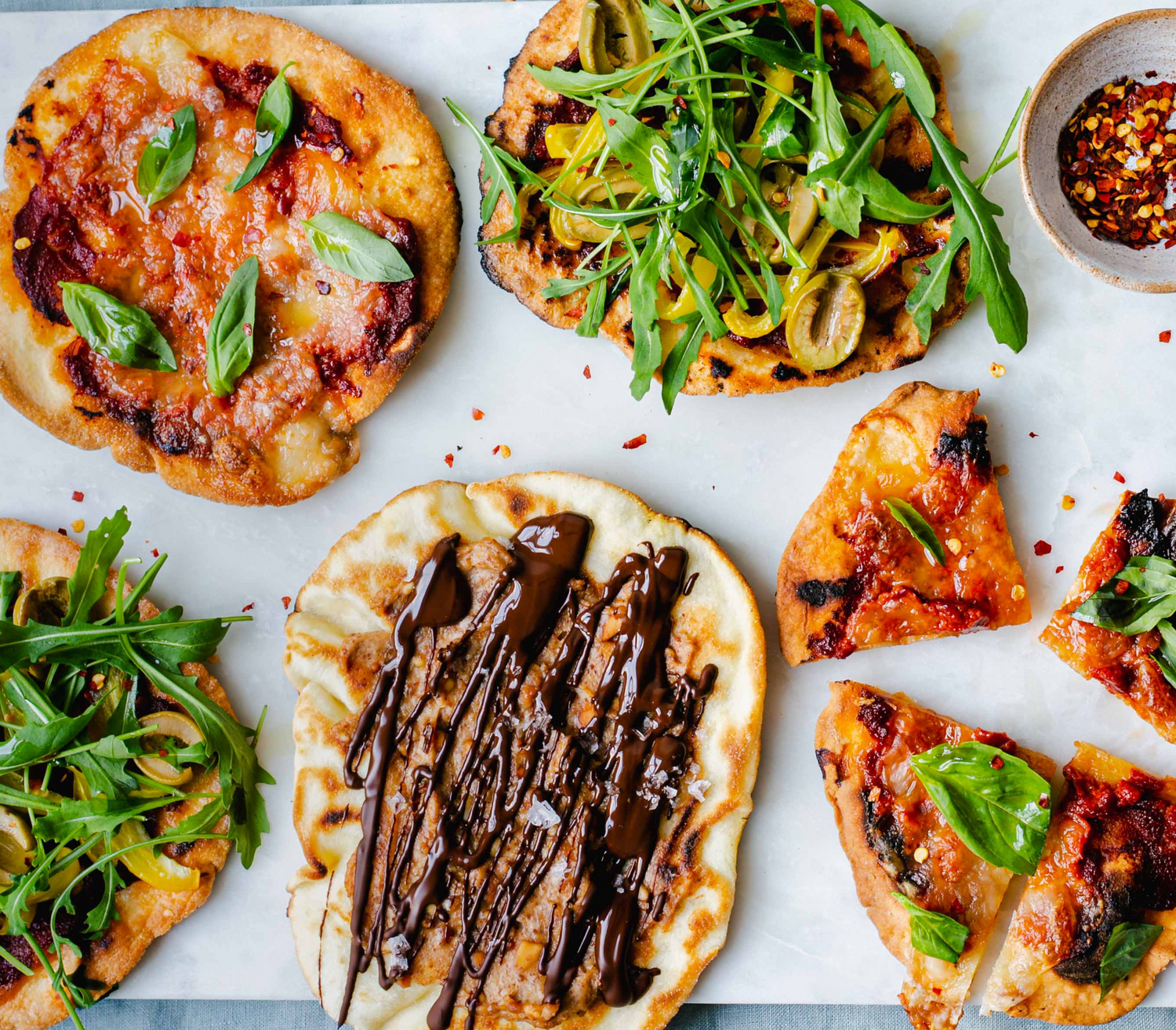 Gluten-free Flatbread Pizzas - Emma Hatcher