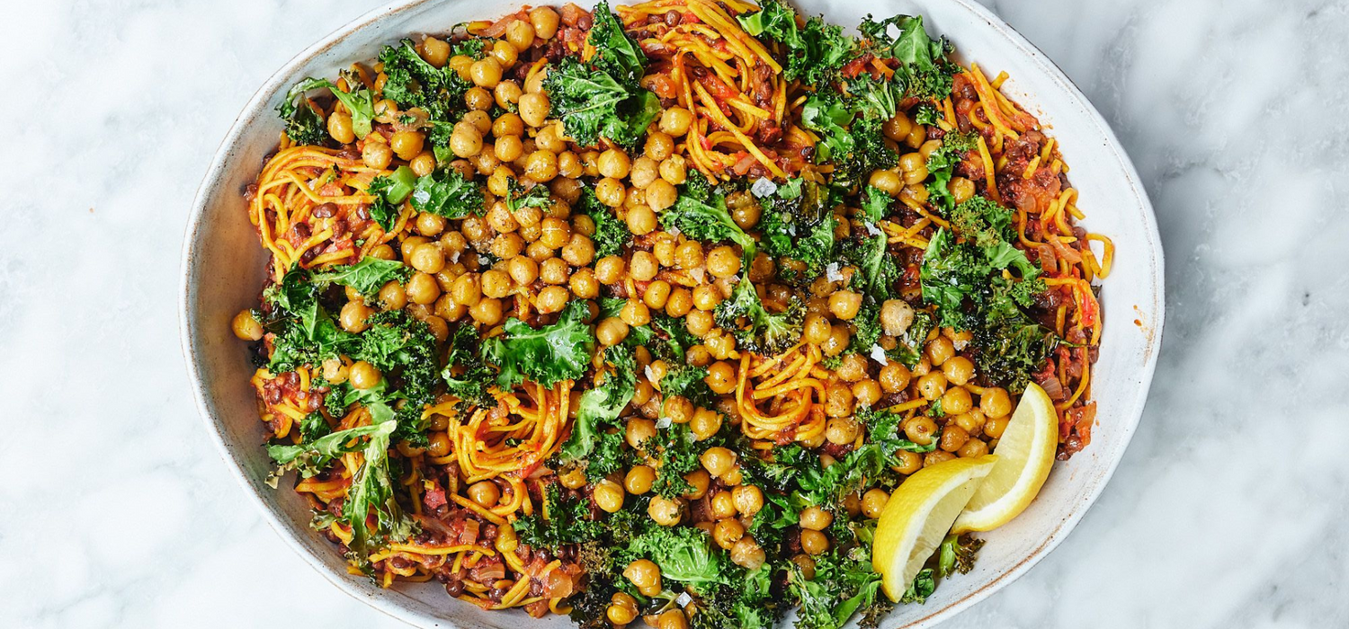 Crispy Chickpea and Lentil Pasta by Deliciously Ella